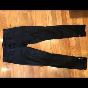 Vince Black Waxed Denim Pants